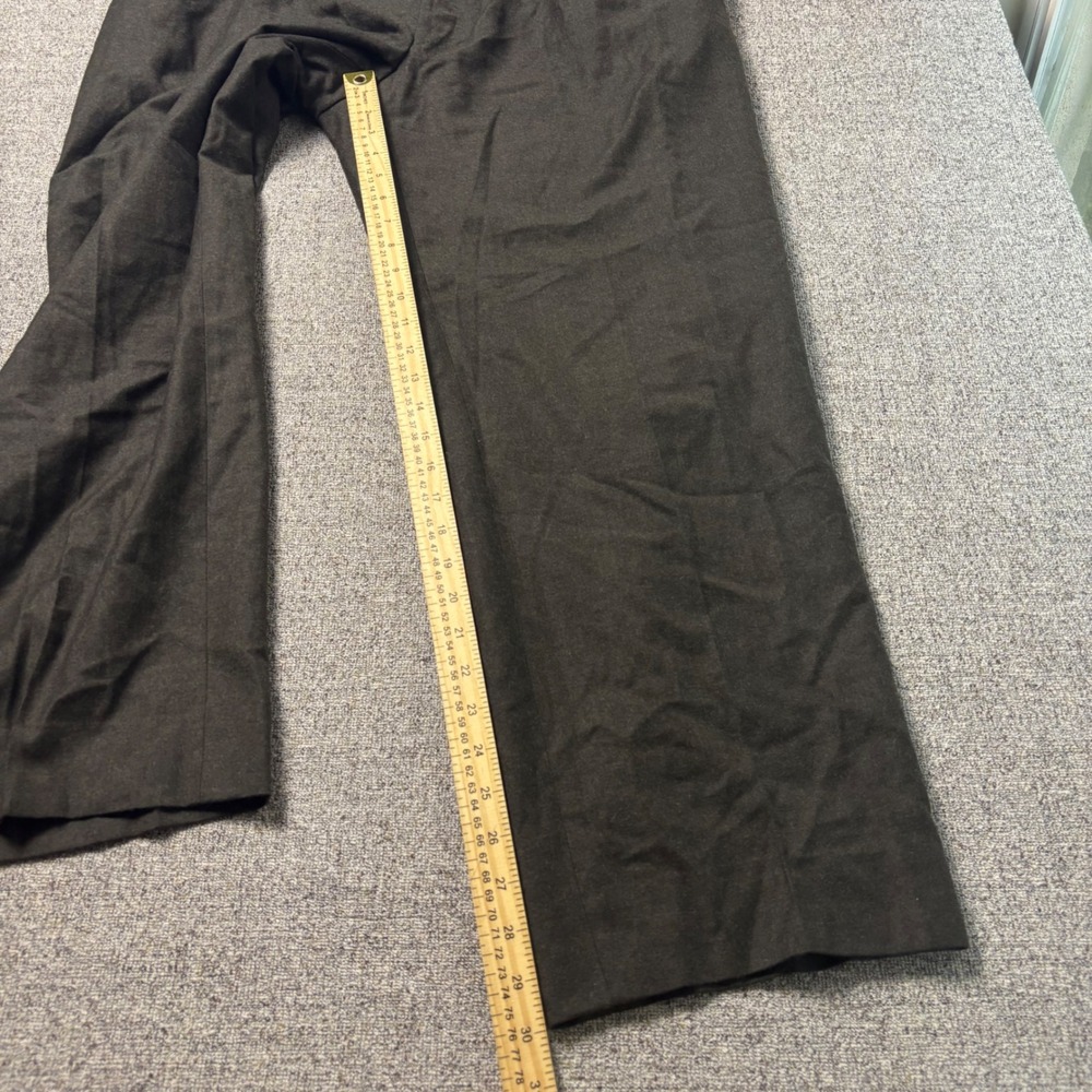 Canali Dress Pants Mens 40x30 Wool Super 120s Dark Gray Pleated Made in Italy - Picture 4 of 9